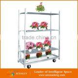 Metal Steel Nursery Flower Plant Trolley Cart thumbnail-4