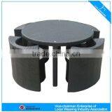 Outdoor Garden Furniture Round Wicker Table thumbnail-1