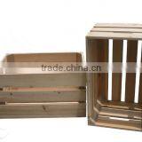 2016 Hot Sale Wholesale Factory Price Natural Wood Box Fruit Crate Wooden Vegetable Crates / Storage thumbnail-2