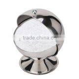 Stainless Steel Spice Jar Condiment Server Sugar Bowl With Rolltop Lid thumbnail-3