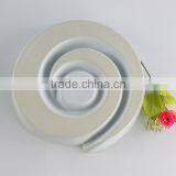 Hospitality Hotel Supply Candy Plate Round Porcelain Compartments Tray thumbnail-5