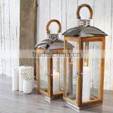 Indian Wholesale Antique Wooden Lantern thumbnail-1