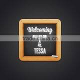 Double Sided Slate Chalkboard Blackboard Writing Board Wedding Board thumbnail-1