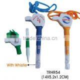 New Design Plastic Ball Pen With Whistle and Finger thumbnail-1