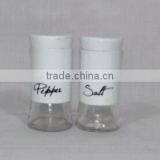 2 pieces mat shinning stainless steel coated jar glass spice cork with best quality and low price