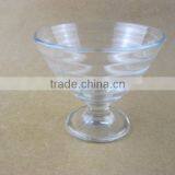 Clear Cold Drink Milkshake Ice Cream Glass Cup With Stand thumbnail-1