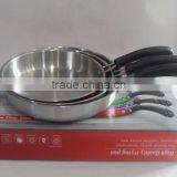 3 Pcs Stainless Steel Fry Pan/frying Pan Set thumbnail-6