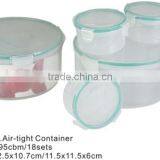 Set of 4 Round Air Tight Food Container TH-735 thumbnail-1