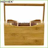 Kitchen Cutlery Caddy in Bamboo/Flatware Caddy Organizer/Homex_FSC/BSCI Factory thumbnail-1