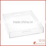 Clear Acrylic Serving Tray With Handles thumbnail-1