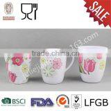 Flower Classic Melamine Cup Mug Collection Set Three Piece Water Coffee thumbnail-1