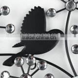 China Manufacturer Low Price Black Cute Bird Wall Clock thumbnail-4