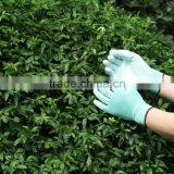 NMSAFETY 13g PU Green Nylon Liner Safety Gloves thumbnail-1