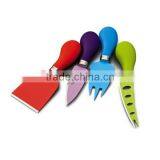 AM-7185 Colour Cheese Knife Set With Acrylic Block thumbnail-3