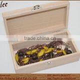 Handmade Natural Recycle Wooden Jewelry Box Wooden Keepsake Case thumbnail-2