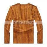 Men Round Neck Printed Fabric Long Sleeve Sweater thumbnail-2