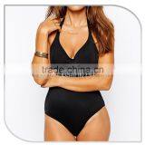 Wholesale Summer Black Halter Hot Sexy Girl Plus Size Bathing Suit thumbnail-3