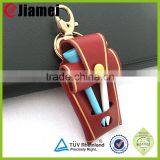 Factory Custom Embossed Logo Genuine Leather/pu Leather Keychain