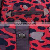 New Arrival Cotton Poplin Long Sleeve Red Leopard Printed Shirts for Ladies thumbnail-5