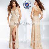 Sexy Lace Sleeveless Sequin Beaded Elie Saab Evening Dress thumbnail-1