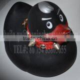 8cm Black Punkrubber Duck, Rocker Rubber Duck, Baby Punk Bath Duck thumbnail-1