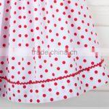 Child Fancy Wears Summer Sleeveless Children Frocks Designs Baby Girl Red Polka Dots Smocked Dress for Kids Clothing thumbnail-2
