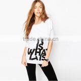 2016 Wholesale Custom Summer Printing T Shirt for Women Tee Shirt Design With Wholesale Price thumbnail-1