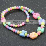 Zm35071a Korean Colorful Jewellery Children Statement Beads Necklace Set thumbnail-4