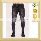 New Model Jeans Pants Ripped Hip-hop Tight Fit Stylish Jeans Casual Wear for Men thumbnail-1