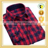 Mens Casual Plaid Shirts Comfort Soft Leisure Flannel Cotton Shirt thumbnail-1