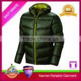 Contrast Zipper Men Goose Down Jacket With Shoulder Pads thumbnail-1