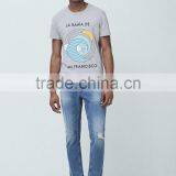 Men Animal Printing Tee Teenager Funny Fashioncasual Daily Tee Plain thumbnail-2