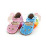 Lower MOQ Leather Kids Sandals Soft Rubber Squeaky Shoes thumbnail-5