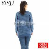 European Women Winter Cartoon Snowman Snowflake Jacquard Knitting Pattern Christmas Sweater thumbnail-3