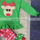 Baby Kids Wear Christmas Outfits Reindeer Top Aztec Pants Kids Fashion Suit Cute Clothes Set thumbnail-5