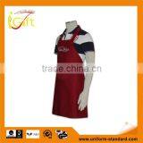 2015 Design Wholesale Promotional Solid Color Disposable Red Apron thumbnail-1