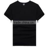 New White Black Round Neck Mens Short Sleeve Casual Wholesale T Shirt , Skin Tight thumbnail-2