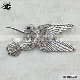 Crystal Animal Bird Brooch Eagle Shape Pin Brooch Wholesale Brooches thumbnail-1
