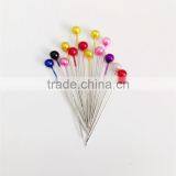 New Design High Quality Colorful Pearl Pin Needle With Round Head thumbnail-5