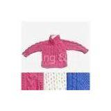 OEM 100% Cotton 2 - 8Y Light Pink Knitting Patterns Kids Sweaters, Jersey With Zip thumbnail-1
