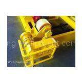 Customized 20 Ton Pipe Turning Rolls 2x1.1kw Motor With PU Wheels , Yellow thumbnail-1