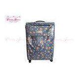 Blue Flower 25 Inch Luggage Ladies Trolley Bag With Universal Wheel thumbnail-1