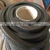 Black PTFE braided packing with graphite
