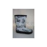 Childrens Patterned Rain Boots , White Waterproof 225mm Size 4