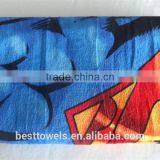 China Supplier Wholesale Superman Cotton Custom Printed Beach Towel thumbnail-1