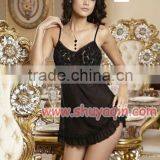 Sexy Lingerie Open Cup Corset With Cute Roses thumbnail-1