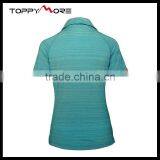 T092-1642T OEM 90%Pes 10%Spandex Melange Short Sleeve Tops POLO Shirt thumbnail-3