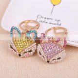 Fashion Metal Gifts Fox Head Keychain thumbnail-3