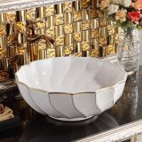 High-grade ceramic wash basin round shape unique bathroom basin