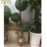 Wholesale Artificial Fake Plastic Topiary Boxwood Hedge Balls Spiral Tree thumbnail-4